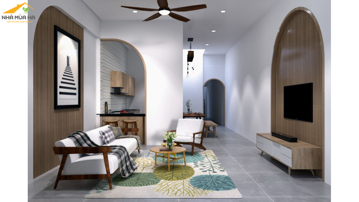 Thiết kế thi công nội thất nhà phố chị Quỳnh 120m2 Biên Hoà