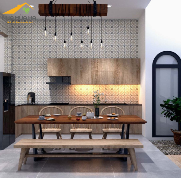 Thiết kế thi công nội thất nhà phố chị Quỳnh 120m2 Biên Hoà