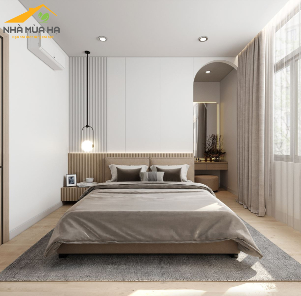 Nhà phố Quốc Cường phong cách hiện đại tối giản