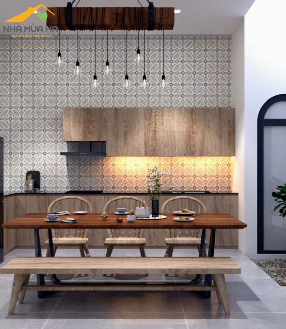 Thiết kế thi công nội thất nhà phố chị Quỳnh 120m2 Biên Hoà
