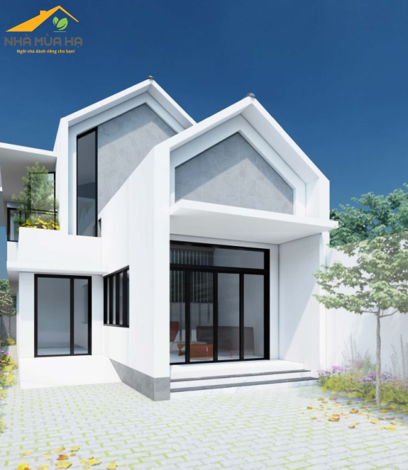 Thiết kế kiến trúc nhà phố nhà mái Thái tinh giản kết hợp phong cách hiện đại